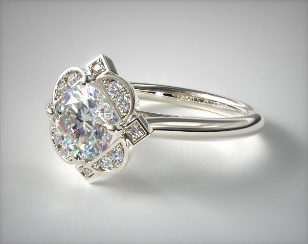 Art Deco Style Engagement Rings