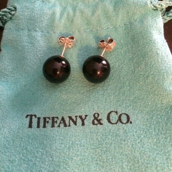 Black Onyx Earrings Tiffany