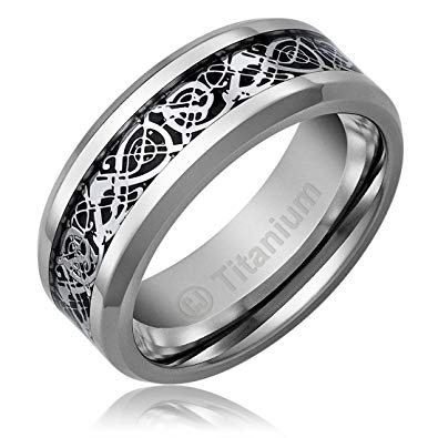Dragon Design Wedding Rings