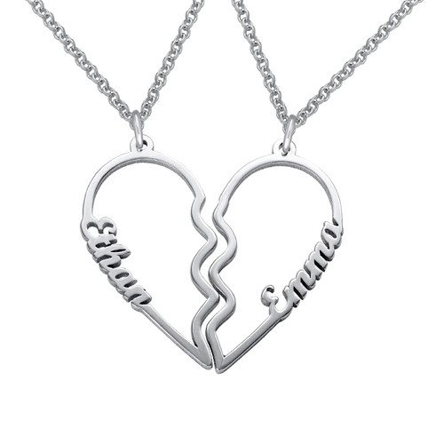 Heart Necklaces With Names On Them