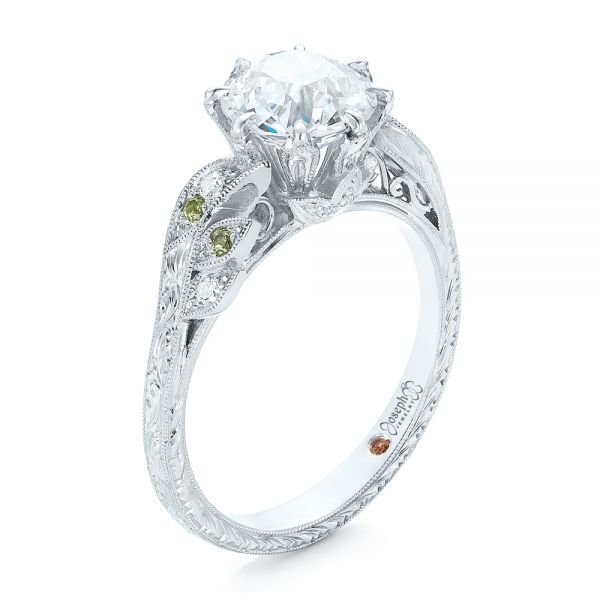 Peridot Engagement Rings