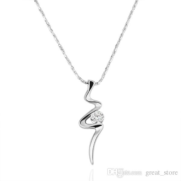 White Gold Necklace For Women