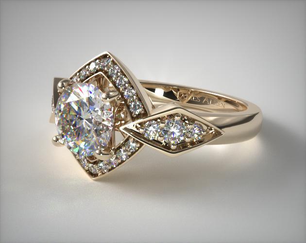 Yellow Gold Diamond Engagement Rings